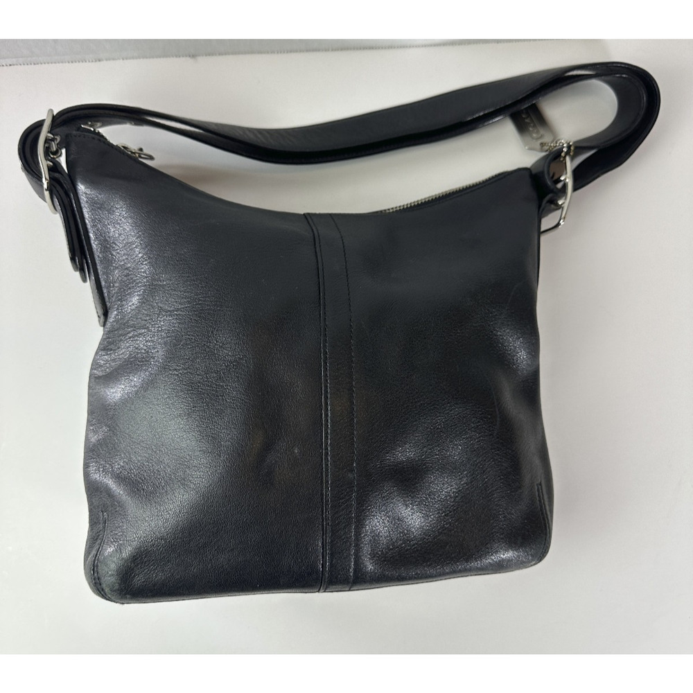 Coach Black Leather Slim Legacy Crossbody Shoulder Bag Adjustable 9326 Purse - Picture 8 of 16